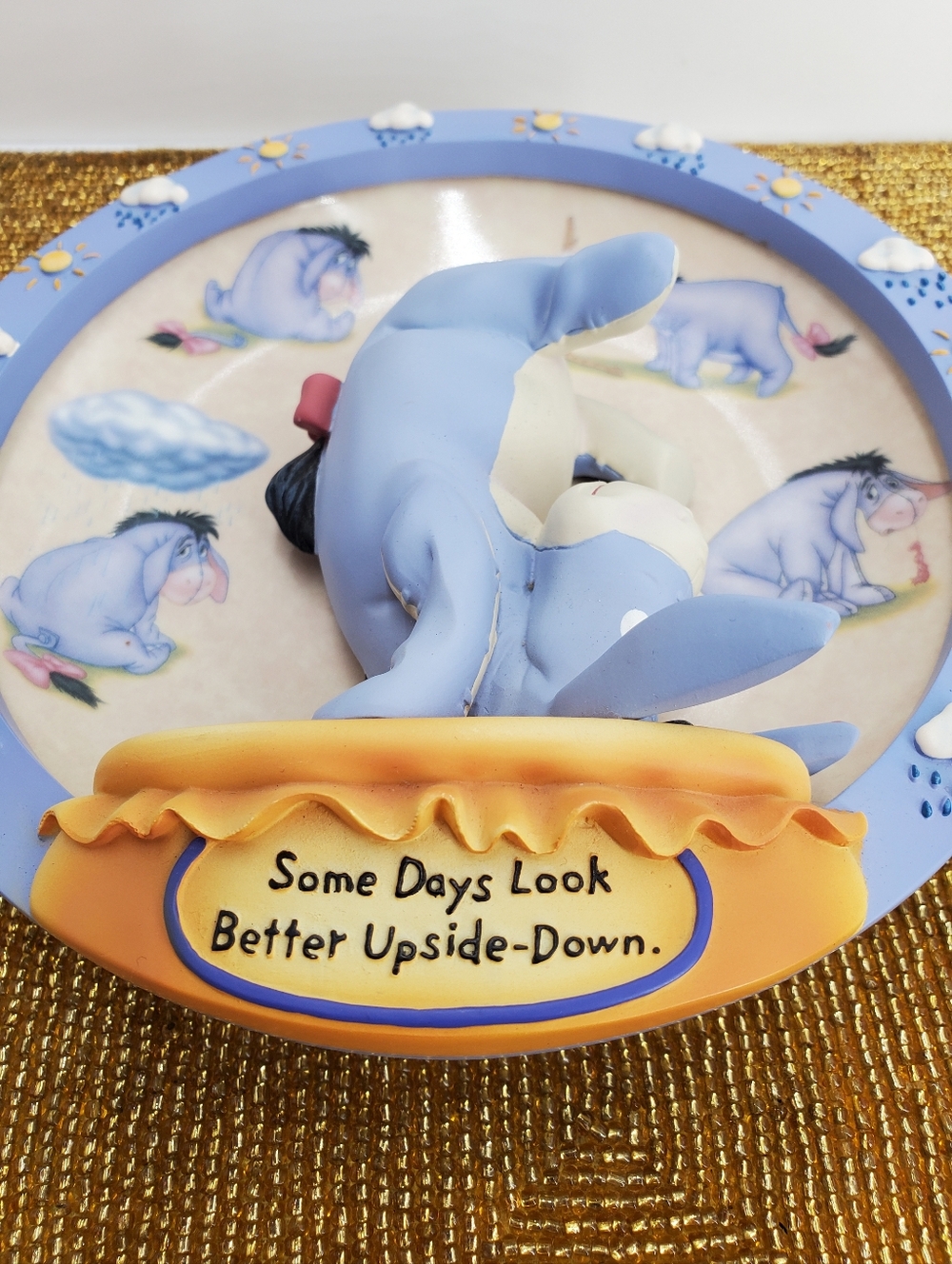 Disney Eeyore Plate “Some Days Look Better Upside Down” 3D Limited Edition (PT2)
